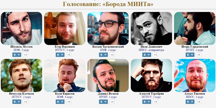 Выбери лучшую «Бороду МИИТа»!